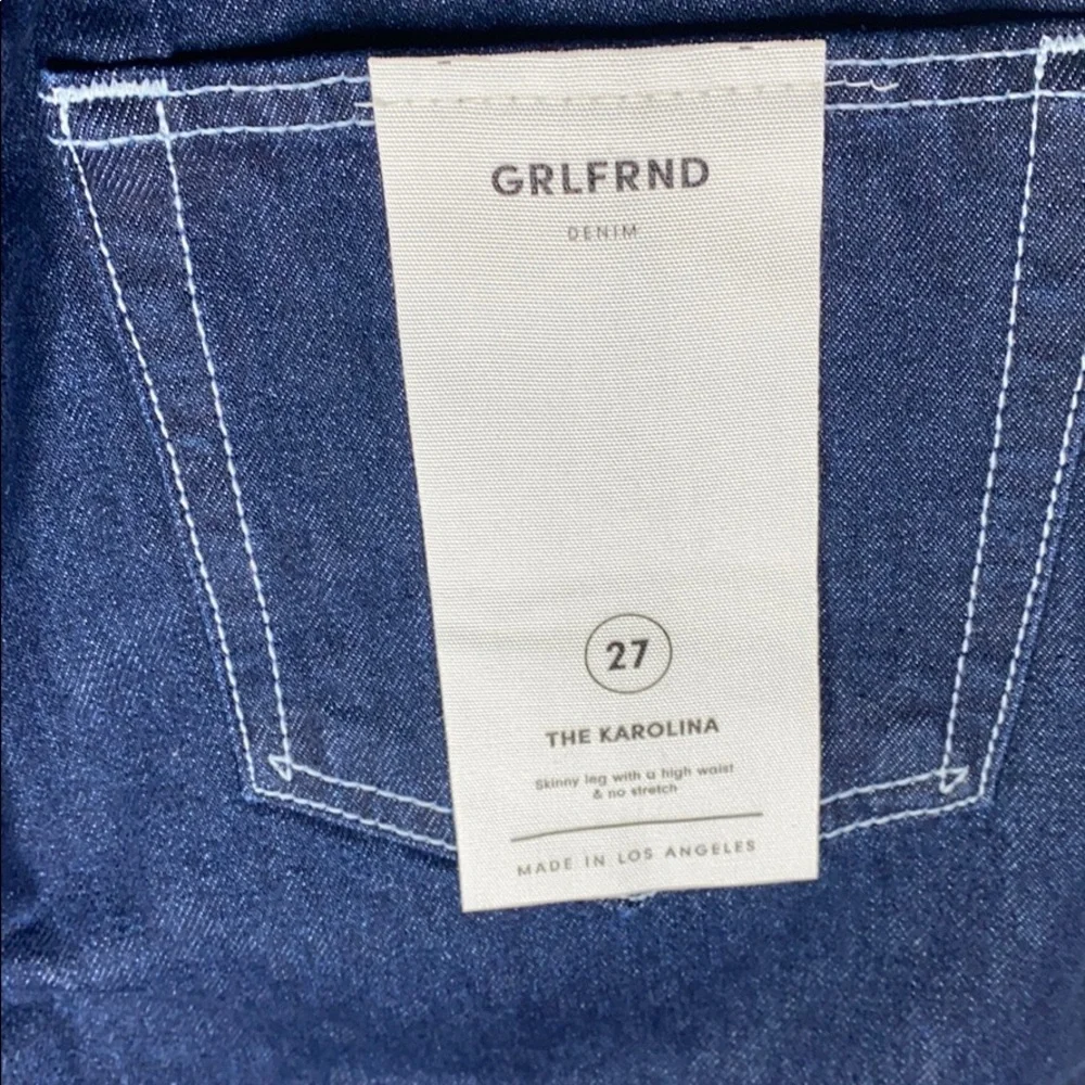 GRLFRND Karolina high rise jeans in Hello again size 27